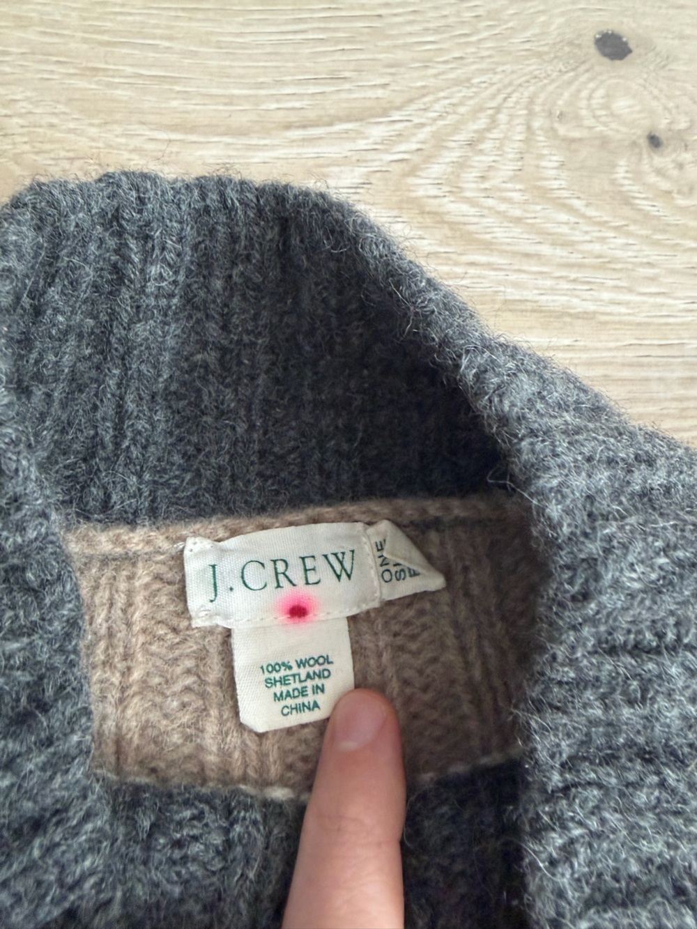 J Crew 100% Shetland wool patchwork sweater - Picture 3 of 6